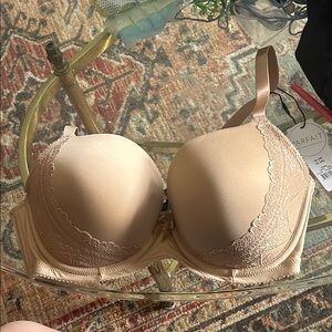 Parfait Women's Beige Lace Bra